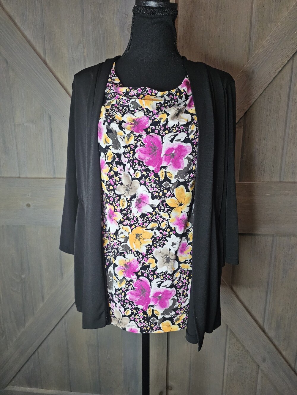 Christopher & Banks Layered Cardigan sz Medium